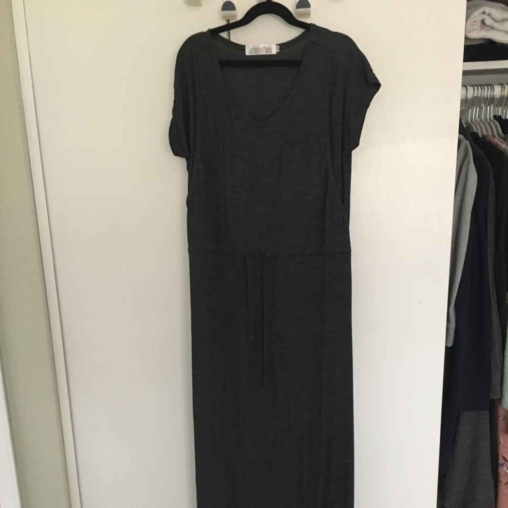 Maternity nursing maxi dress